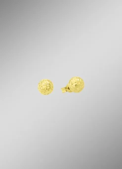 Facettierte Ohrstecker aus Gold