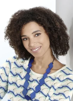 Fantastische Halskette mit Schmuckelementen aus Holz