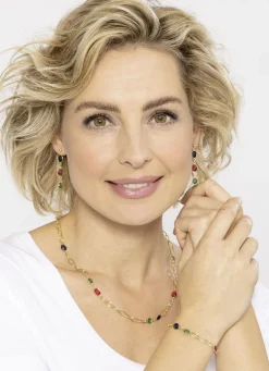 Farbenfrohe Eleganz: Armband mit Quarzen in verschiedenen Farben