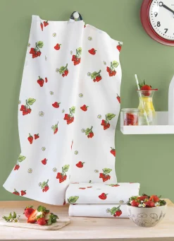 Farbenfrohe Geschirrtücher, 3er-Set