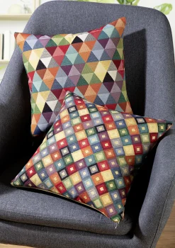 Farbenfrohe Kissenbezüge mit Reißverschluss