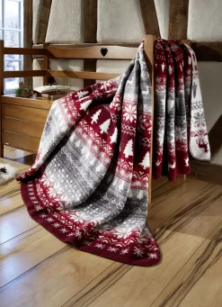 Farbenfrohe Wohndecke