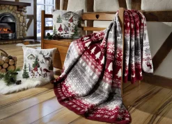 Farbenfrohe Wohndecke