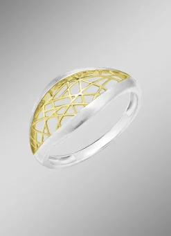 Faszinierender Damenring in edler Bicolor-Optik