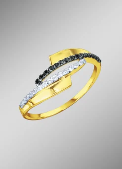 Feiner Damenring mit synth. Zirkonia