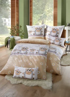 Fein-Renforcé Bettwäsche-Garnitur aus 100% Baumwolle