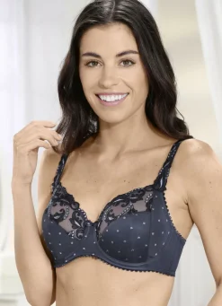 Felina Bügel-BH mit kontrastfarbener Stickerei