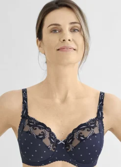 Felina Bügel-BH mit kontrastfarbener Stickerei
