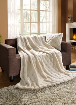 Felldecken und Kissen Webpelz-Fellimitat