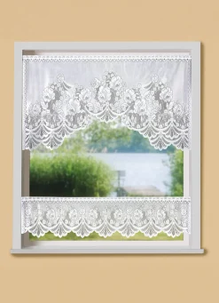 Fensterset, 2-teilig, mit Stangendurchzug