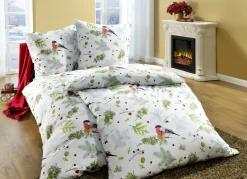 Flanell Bettwäsche-Garnitur mit Reißverschluss