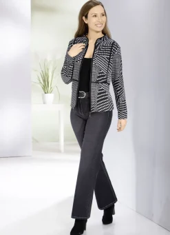 Flauschige Blusenjacke