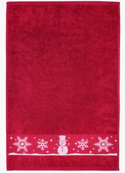 Flauschige Frottier-Serie mit Jacquard-Bordür