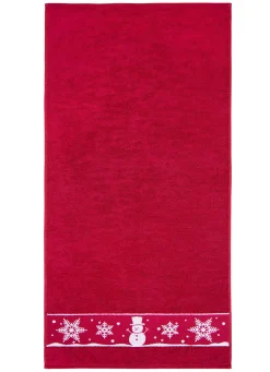 Flauschige Frottier-Serie mit Jacquard-Bordür