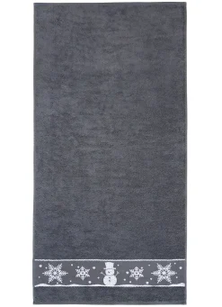 Flauschige Frottier-Serie mit Jacquard-Bordür