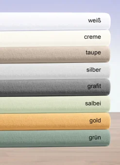 Flauschige Jersey-Spannbetttücher aus Baumwolle