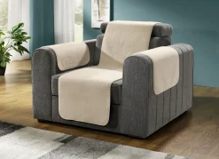 Flauschige Sessel-, Couch- und Armlehnenschoner