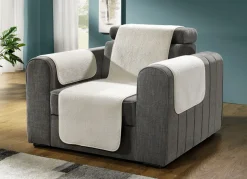 Flauschige Sessel-, Couch- und Armlehnenschoner