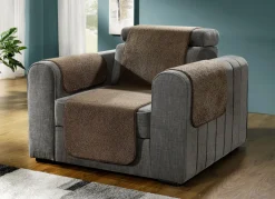 Flauschige Sessel-, Couch- und Armlehnenschoner
