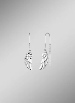 Flügel-Ohrhänger aus Sterlingsilber