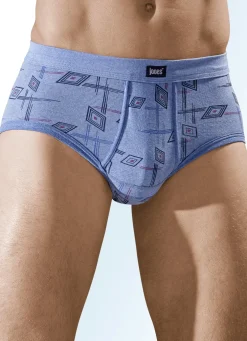 Fünferpack Slips aus Feinripp mit Eingriff