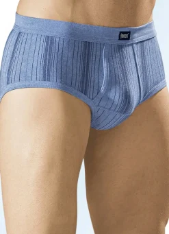 Fünferpack Slips aus Feinripp mit Eingriff