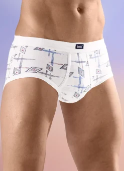 Fünferpack Slips mit Alloverdessin