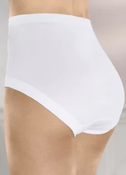 Fünferpack Slips mit Batistmotiv