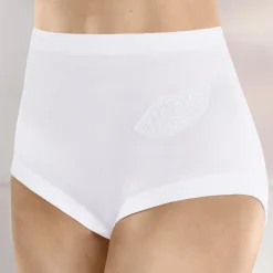 Fünferpack Slips mit Batistmotiv