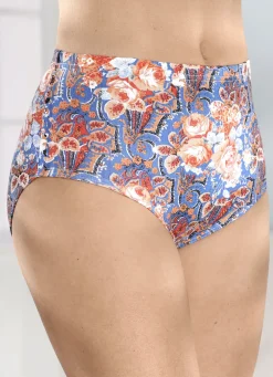 Fünferpack Slips mit buntem Druckdessin