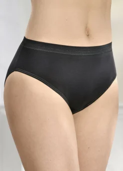 Fünferpack Slips mit glänzenden Abschlüssen