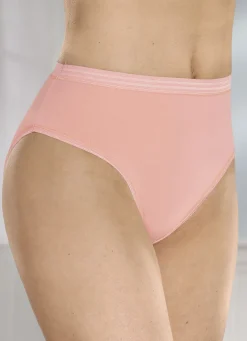 Fünferpack Slips mit glänzenden Abschlüssen