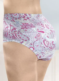 Fünferpack Slips mit Paisley-Dessin