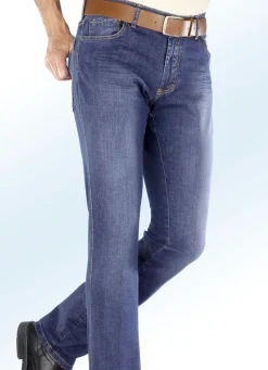 Francesco Botti-Unterbauch-Jeans mit Dehnbund in 3 Farben