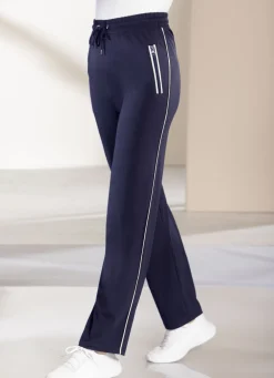 Freizeithose mit Kontrastpaspel