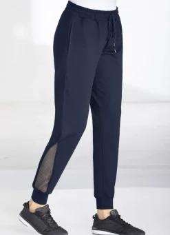 Freizeithose mit Netzeinsatz in 4 Farben