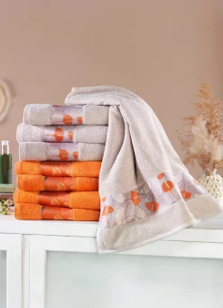 Frottier-Serie mit bedruckter Polyester-Bordüre