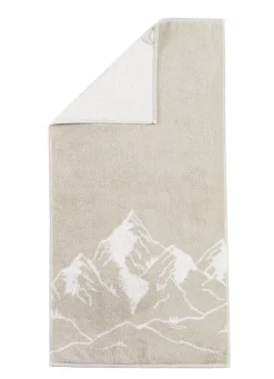 Frottier-Serie mit eingewebtem Bergpanorama