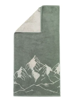 Frottier-Serie mit eingewebtem Bergpanorama