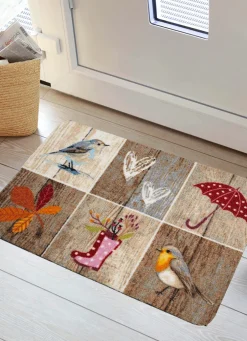 Fußmatte mit rutschhemmender Latex-Rückseite