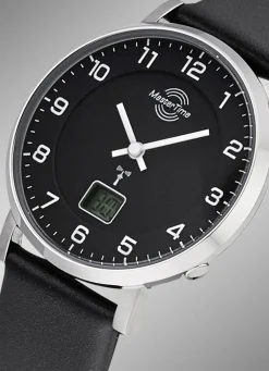 Funk-Damenuhr mit Lederband