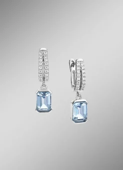 Funkelnde Eleganz für Ihre Ohren: Ohrringe mit Blautopas