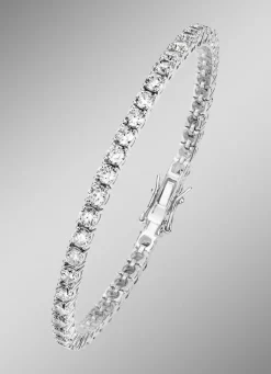 Funkelndes Armband mit synth. Zirkonia