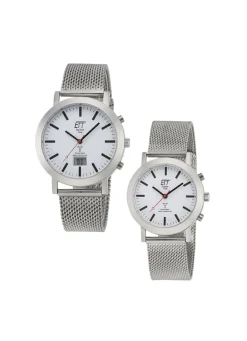 Funkgesteuerte Partneruhr mit Solar-Antrieb