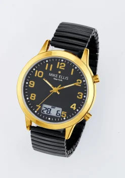 Funk-Herrenuhr mit Diamant von Mike Ellis New York