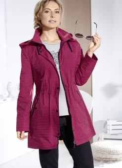 Funktionsjacke mit dezentem Streifendessin