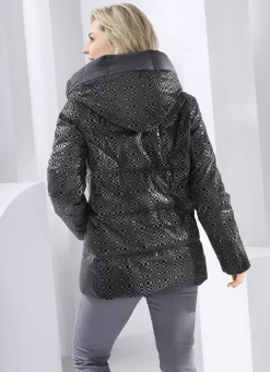 Funktionsjacke mit fester Kapuze