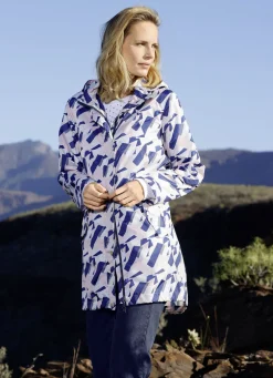 Funktionsjacke mit grafischem Druckdessin