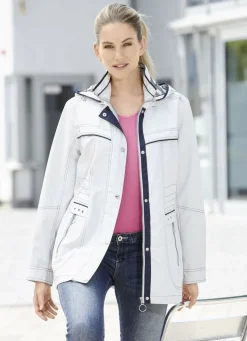 Funktionsjacke mit kontrastfarbenen Akzenten