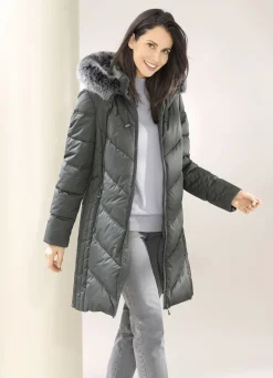 Funktions-Kurzmantel mit fester Kapuze